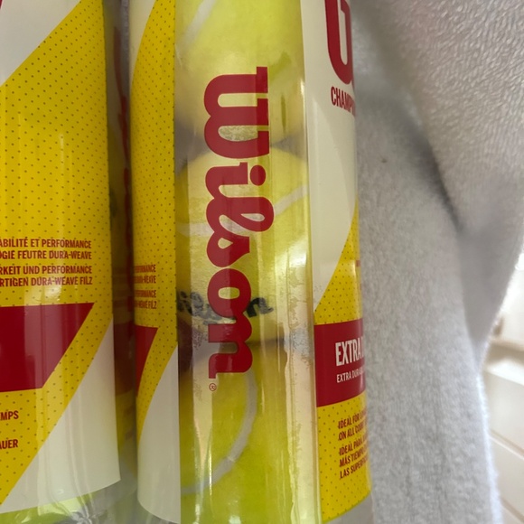 Wilson Tennis Balls NEW IN PACKAGE. TWO containers for one low price - Picture 2 of 5